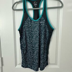 Nike Dri-fit Razorback geometric tank